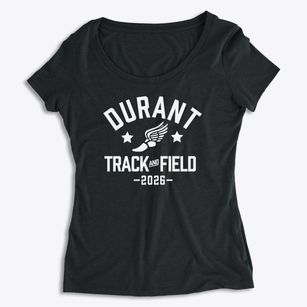 Durant High School Track and Field Women's Premium Scoop Neck