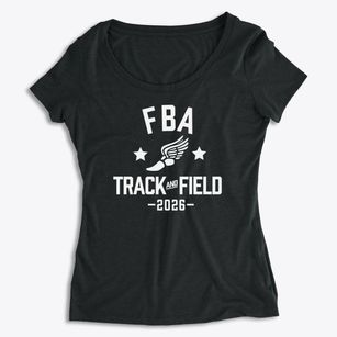 First Baptist Academy Track and Field Women's Premium Scoop Neck