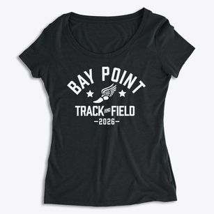 Bay Point Elementary School Track and Field Women's Premium Scoop Neck