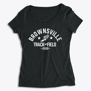 Brownsville Middle School Track and Field Women's Premium Scoop Neck