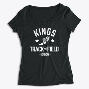 Kings Christian School Track and Field Women's Premium Scoop Neck