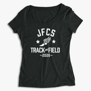 Jesus Fellowship Christian School Track and Field Women's Premium Scoop Neck