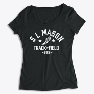 S L Mason Elementary School Track and Field Women's Premium Scoop Neck