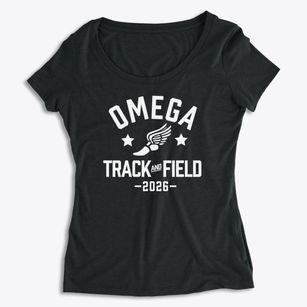 Omega Elementary & Middle School Track and Field Women's Premium Scoop Neck
