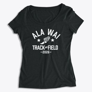 Ala Wai Elementary School Track and Field Women's Premium Scoop Neck