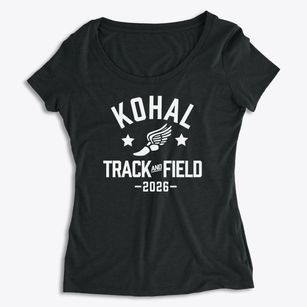 Kohala Mission School Track and Field Women's Premium Scoop Neck