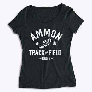 Ammon Elementary School Track and Field Women's Premium Scoop Neck