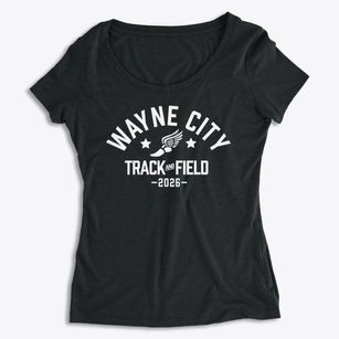 Wayne City High School Track and Field Women's Premium Scoop Neck