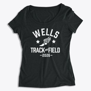 Ida B Wells Prep Academy Track and Field Women's Premium Scoop Neck