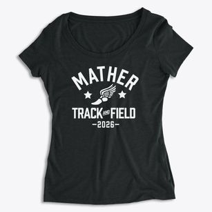 Mather High School Track and Field Women's Premium Scoop Neck