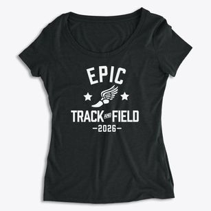 Epic Academy Track and Field Women's Premium Scoop Neck