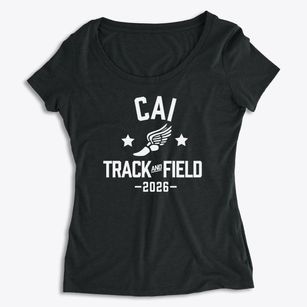 Christian Academy Of Indiana Track and Field Women's Premium Scoop Neck