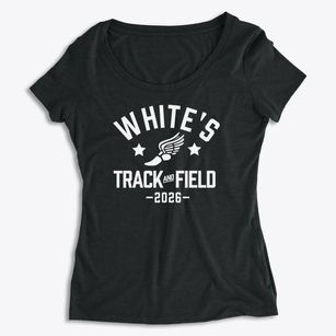 White's High School Track and Field Women's Premium Scoop Neck