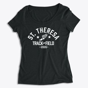 Saint Theresa School Track and Field Women's Premium Scoop Neck