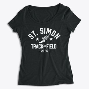 Saint Simon The Apostle School Track and Field Women's Premium Scoop Neck