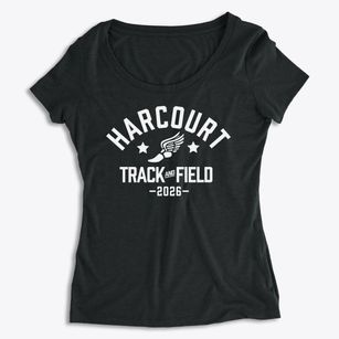 Harcourt Elementary School Track and Field Women's Premium Scoop Neck