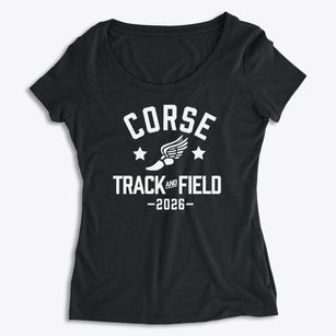 Corse Elementary School Track and Field Women's Premium Scoop Neck