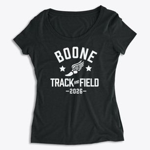 Boone High School Track and Field Women's Premium Scoop Neck
