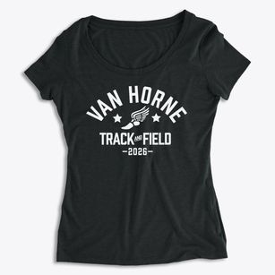 Van Horne Elementary School Track and Field Women's Premium Scoop Neck