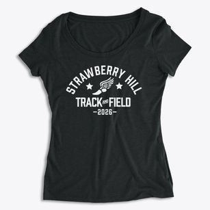 Strawberry Hill Elementary School Track and Field Women's Premium Scoop Neck