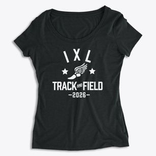 I X L Elementary School Track and Field Women's Premium Scoop Neck