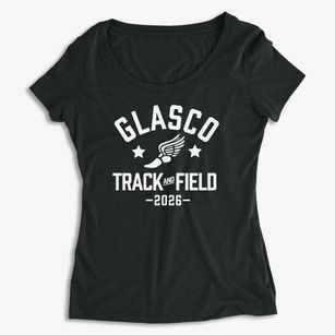 Glasco High School Track and Field Women's Premium Scoop Neck