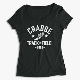 Crabbe Elementary School Track and Field Women's Premium Scoop Neck