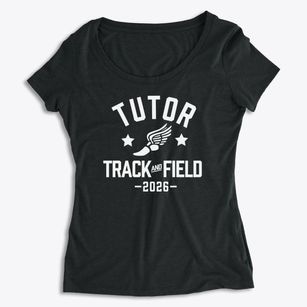 Tutor Time - East Charter Preschool Track and Field Women's Premium Scoop Neck
