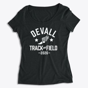 Devall Middle School Track and Field Women's Premium Scoop Neck