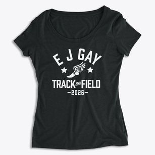 E J Gay Middle School Track and Field Women's Premium Scoop Neck