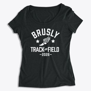 Brusly Elementary School Track and Field Women's Premium Scoop Neck