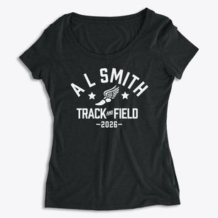 A L Smith Elementary School Track and Field Women's Premium Scoop Neck