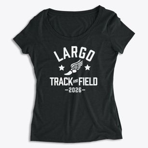 Largo High School Track and Field Women's Premium Scoop Neck
