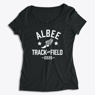Albee Elementary School Track and Field Women's Premium Scoop Neck