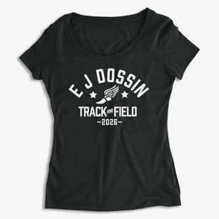 E J Dossin Elementary School Track and Field Women's Premium Scoop Neck