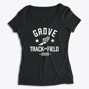 Grove Christian School Track and Field Women's Premium Scoop Neck