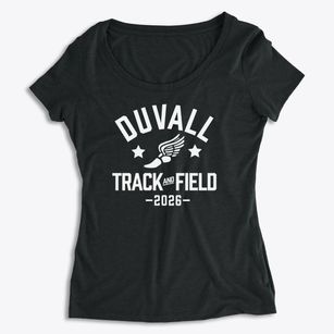 Duvall Elementary School Track and Field Women's Premium Scoop Neck