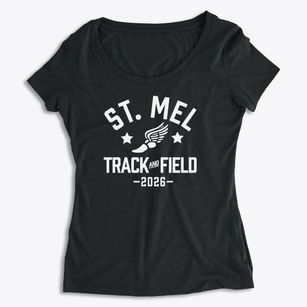 Saint Mel Catholic School Track and Field Women's Premium Scoop Neck