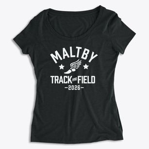 Maltby Middle School Track and Field Women's Premium Scoop Neck