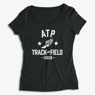 Adrian's T-shirts Printery Track and Field Women's Premium Scoop Neck