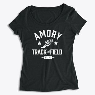 Amory High School Track and Field Women's Premium Scoop Neck