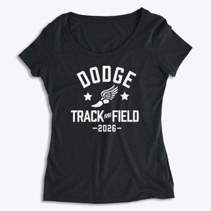 Dodge Elementary School Track and Field Women's Premium Scoop Neck