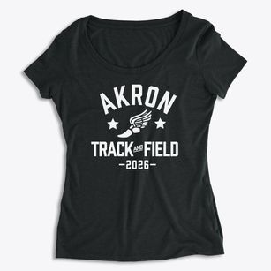 Akron High School Track and Field Women's Premium Scoop Neck