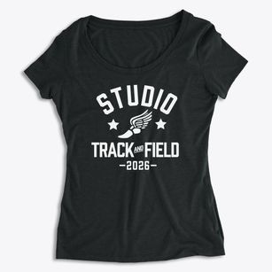 Studio Elementary School Track and Field Women's Premium Scoop Neck