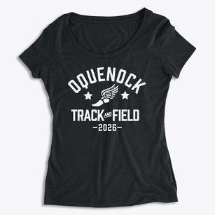 Oquenock Elementary School Track and Field Women's Premium Scoop Neck