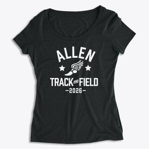 Allen Christian School Track and Field Women's Premium Scoop Neck