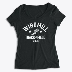 Windmill Montessori School Track and Field Women's Premium Scoop Neck