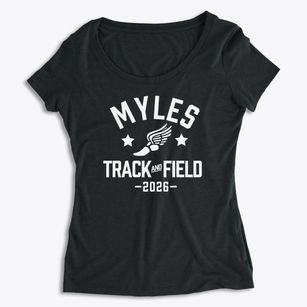 Myles Elementary School Track and Field Women's Premium Scoop Neck