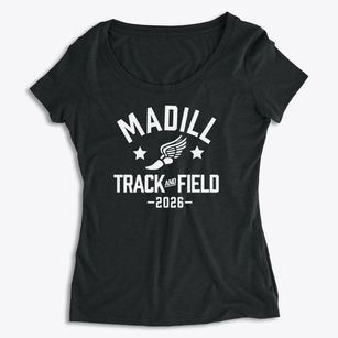 Madill Elementary School Track and Field Women's Premium Scoop Neck