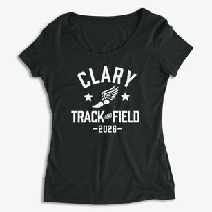 Clary Middle School Track and Field Women's Premium Scoop Neck